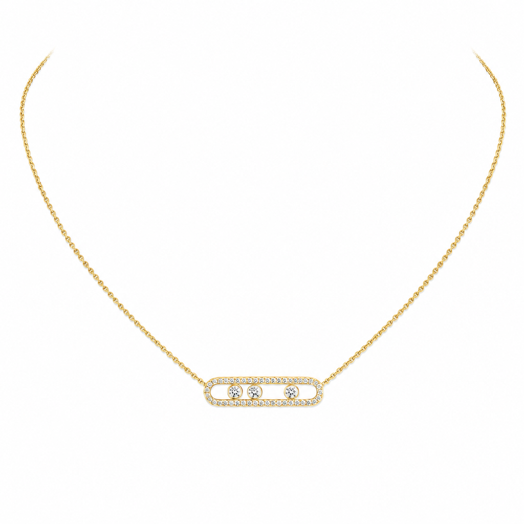 Move One Pavé Necklace
