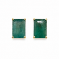 Classic Emerald Studs