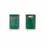 Classic Emerald Studs