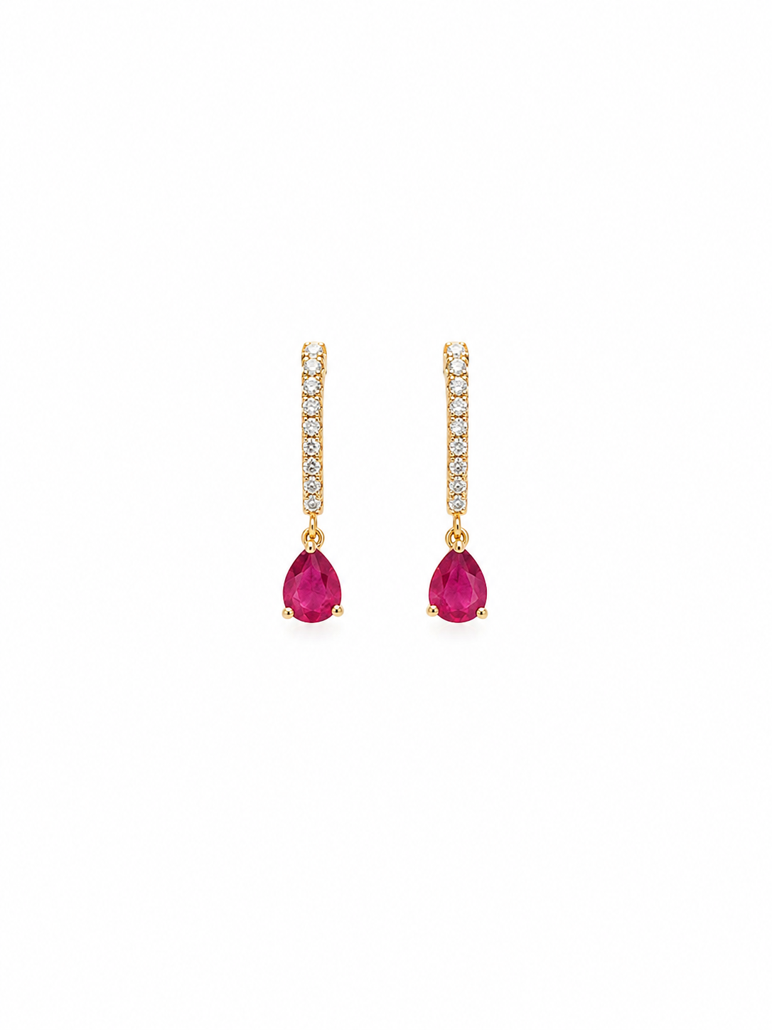 Ruby Drop Studs
