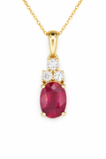RUBY PETAL NECKLACE