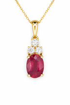 RUBY PETAL NECKLACE