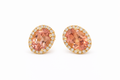 TOURMALINE OVAL STUDS