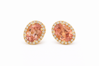 Pink Tourmaline Studs