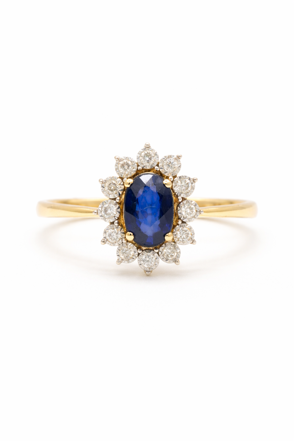 Sapphire Halo Ring
