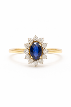 Sapphire Halo Ring