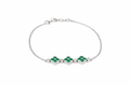 EMERALD CLOVER BRACELET