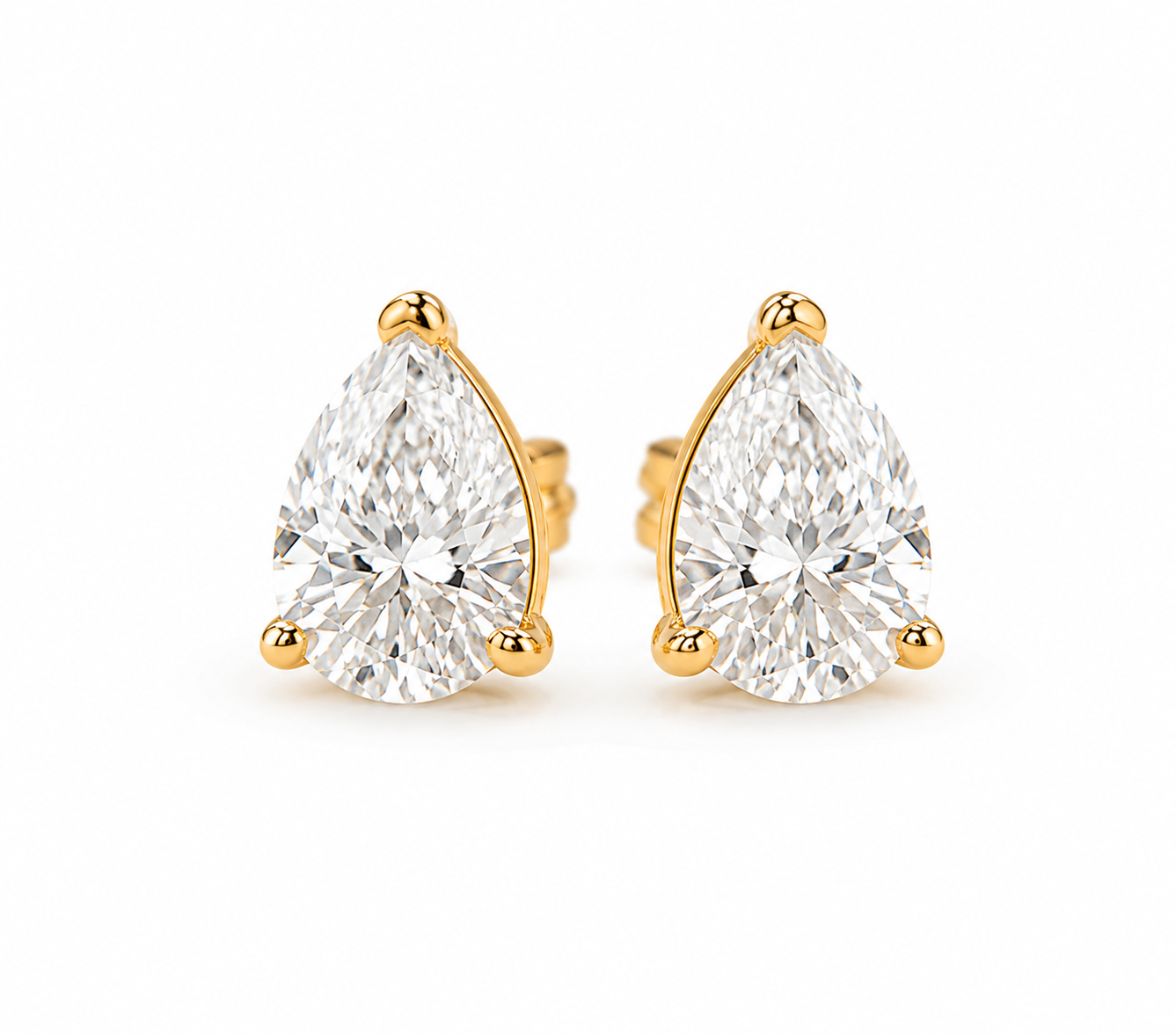 Pear Lab Diamond Studs
