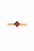 Ruby Clover Ring