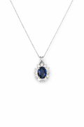 SAPPHIRE CROWN NECKLACE