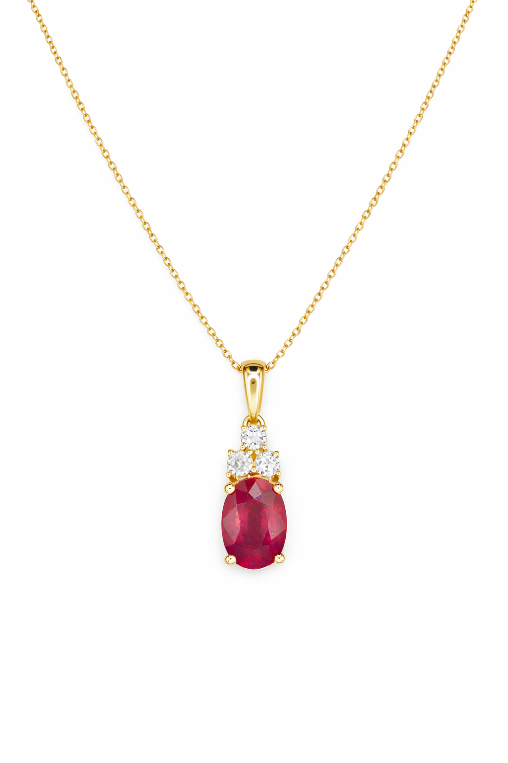 RUBY PETAL NECKLACE