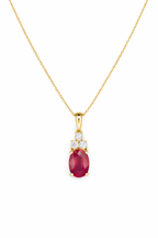 RUBY PETAL NECKLACE