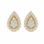 Pear Illusion Diamond Studs
