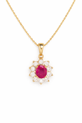RUBY CROWN NECKLACE