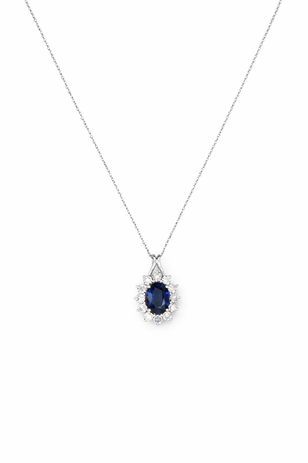 SAPPHIRE CROWN NECKLACE