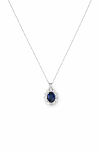 SAPPHIRE CROWN NECKLACE