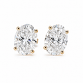 Oval Lab Diamond Studs