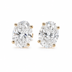 Oval Lab Diamond Studs