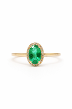 Emerald Oval Ring