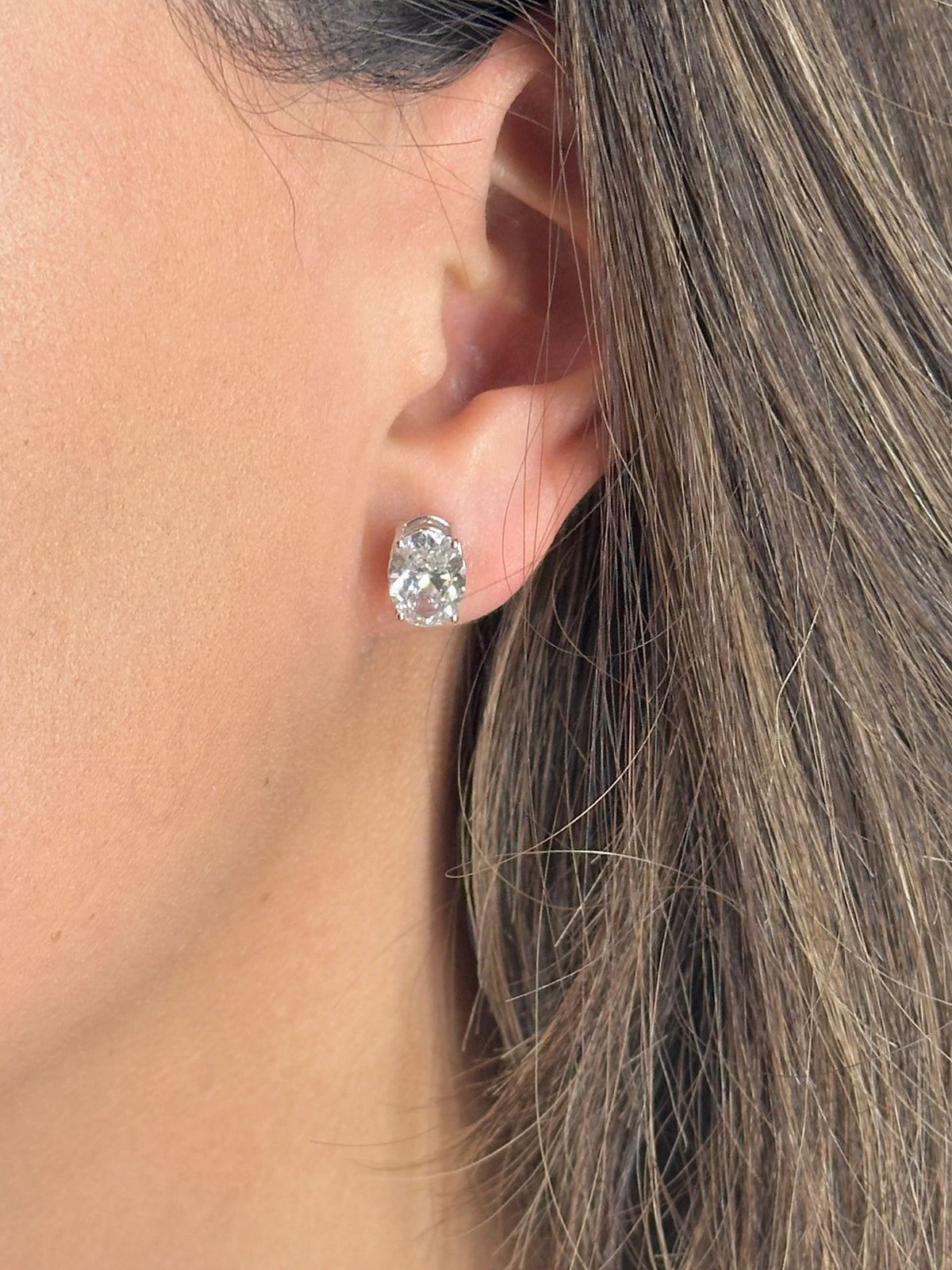 Oval Lab-Grown Diamond Studs