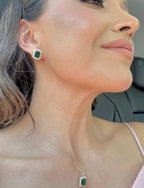 Emerald-Cut Emerald Earrings