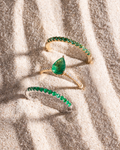 Pear Emerald Ring