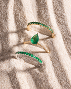Pear Emerald Ring